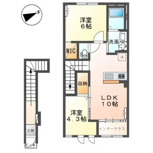 ディア・プリムローズ【2階】の間取り