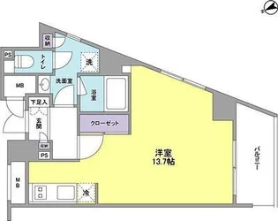 スタイリオ元住吉【5階】の間取り