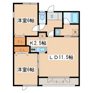 ウェルカムサトウ4【1階】の間取り