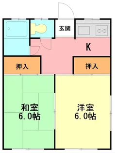 神奈川県平塚市中堂【アパート】の間取り