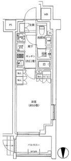 レジデンシャル池袋本町【1階】の間取り