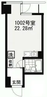 パルムハウス初台【10階】の間取り