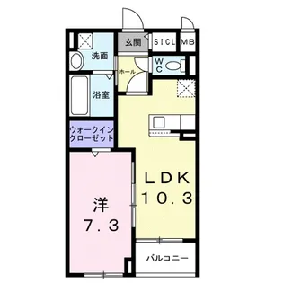 滋賀県甲賀市水口町虫生野【アパート】の間取り