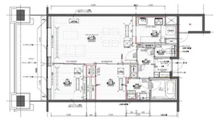 東京都中央区日本橋箱崎町【マンション】の間取り