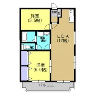 第2中山ハイツ【3階】の間取り