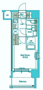 エストゥルース武蔵小杉【3階】の間取り