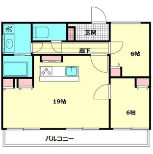 ペガサスコート【1階】の間取り