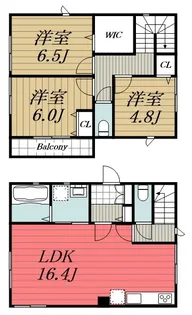 千葉県千葉市稲毛区園生町【一戸建】の間取り