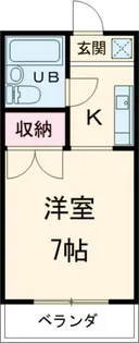 ユリパレス【1階】の間取り