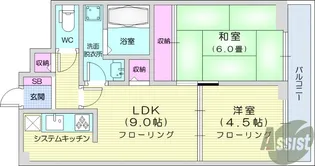 朝日プラザ幸町2号館【4階】の間取り
