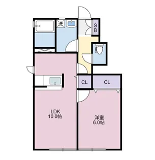 コーポファブレス【1階】の間取り