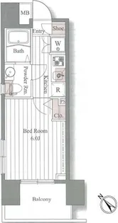 ドゥーエ大森【4階】の間取り
