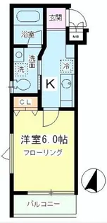 グランアセット月島【4階】の間取り