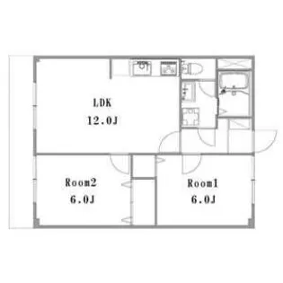 シャルマンハイツ【1階】の間取り