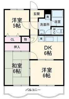レインボーパレス【2階】の間取り