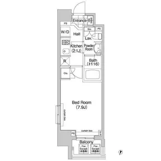 東京都港区芝4【マンション】の間取り