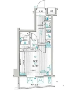ラグジュアリーアパートメント東中野【3階】の間取り