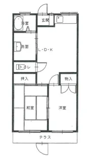 ハイツコンフォート【1階】の間取り