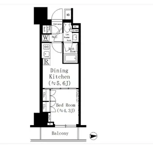 ルフォンプログレ文京湯島【2階】の間取り