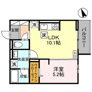 Re TORISIA南大通り【1階】の間取り