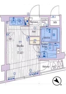 ジュネーゼ方南町【6階】の間取り