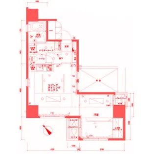the TACT YOKOHAMA【4階】の間取り