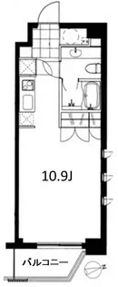 フレンシア麻布十番ノース【5階】の間取り
