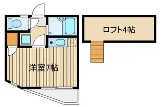 東京都練馬区石神井台4【アパート】の間取り