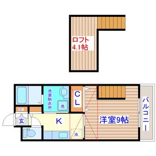 ブランニューII番館【1階】の間取り