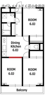メゾンプレゾン【2階】の間取り