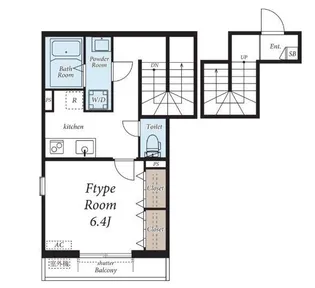 東京都国立市谷保4【アパート】の間取り