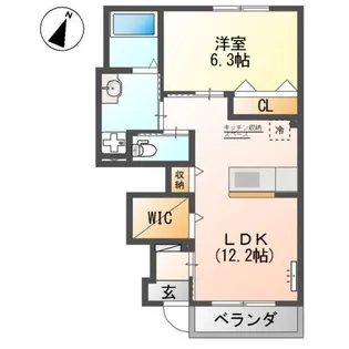 プチ・リジェール【1階】の間取り