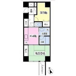 ヒューマンスクエアメゾンサカナチョウ【1階】の間取り