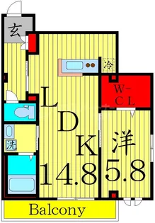 東京都足立区六町4【マンション】の間取り