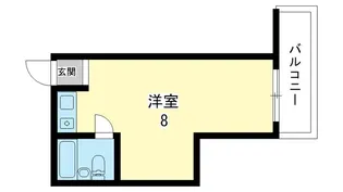大阪府豊中市上野西1【マンション】の間取り
