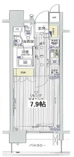 レックス海岸通りレジデンス【6階】の間取り
