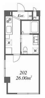 ユーレジデンス浅草【2階】の間取り