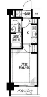 プレール・ドゥーク品川仙台坂【5階】の間取り