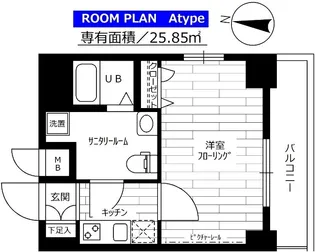 東京都北区滝野川1【マンション】の間取り
