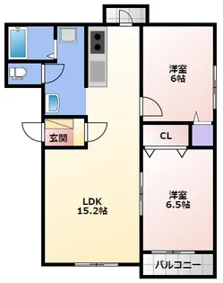 ピュアライフみをつくし【1階】の間取り
