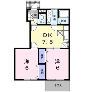 ソレアードIII【1階】の間取り