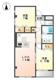 ブランメゾン【2階】の間取り