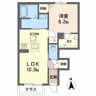シャーメゾン コーナス【1階】の間取り