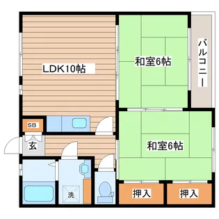 ファミールYOU【2階】の間取り