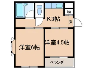 フレンドハイツ【3階】の間取り