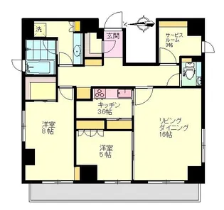 MALULANI南青山【14階】の間取り