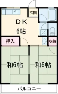 シティハイム高洲2号棟【1階】の間取り