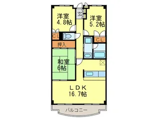 トーレグランデ【2階】の間取り