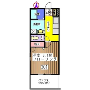 アリスコート【3階】の間取り