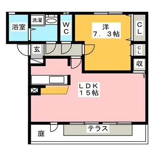 パセオ・プラシード【1階】の間取り